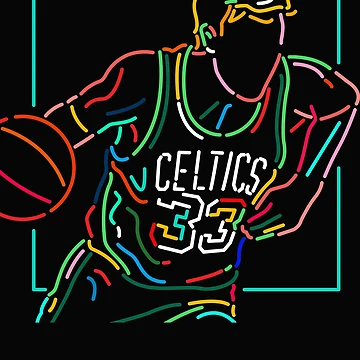 Artwork thumbnail, Larry Bird fan by SaraKunze