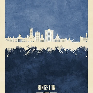 Imagen de la obra Kingston Canada Skyline de ArtPrints