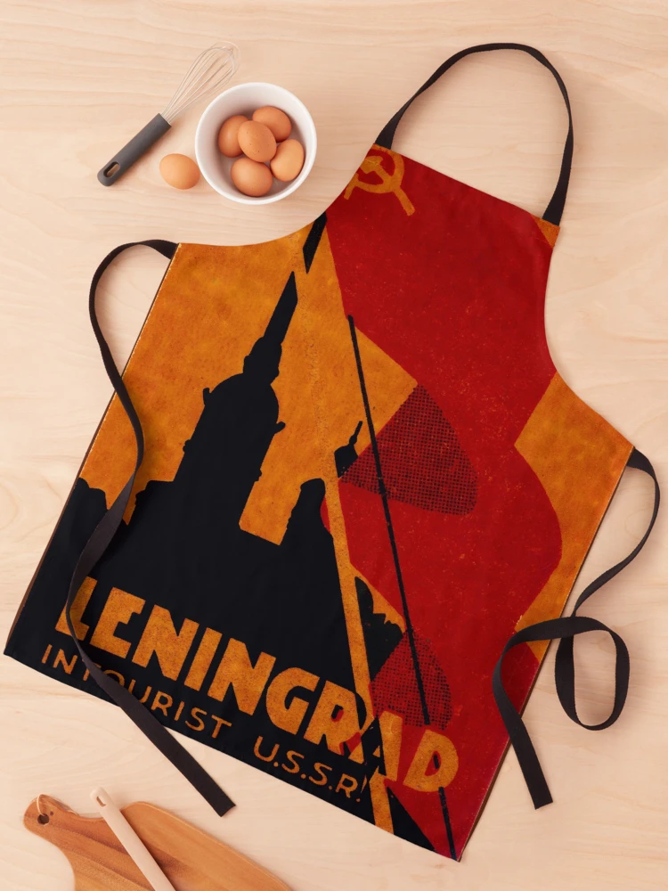Thumbnail 1 of 6, Apron, Leningrad USSR designed and sold by historicimage.