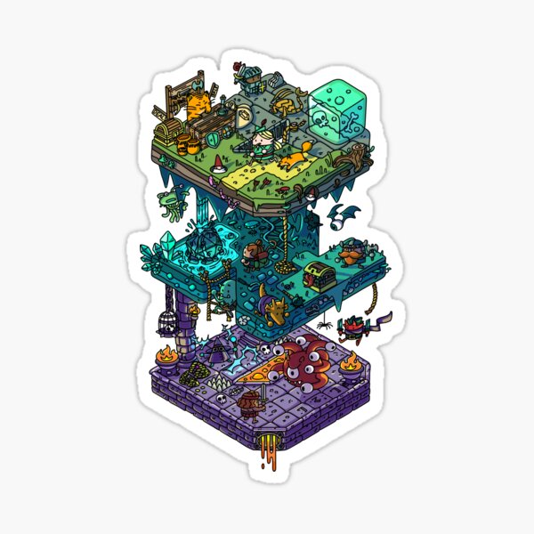 Item preview, Dungeons and Isometric Dragons designed and sold by citysaurus.