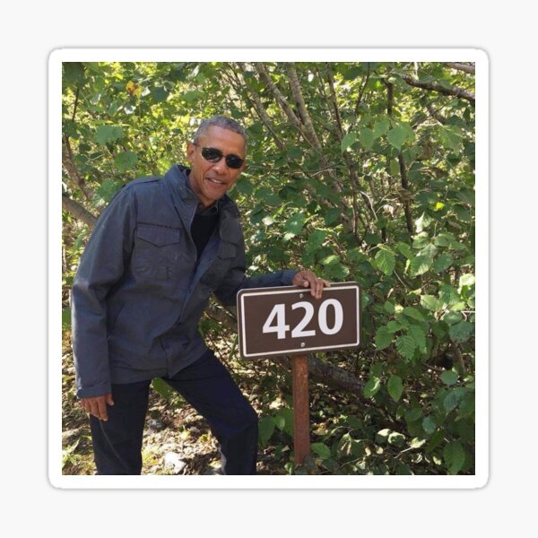 Aperçu de l'œuvre 420 impression Obama créée et vendue par budgetnudest.
