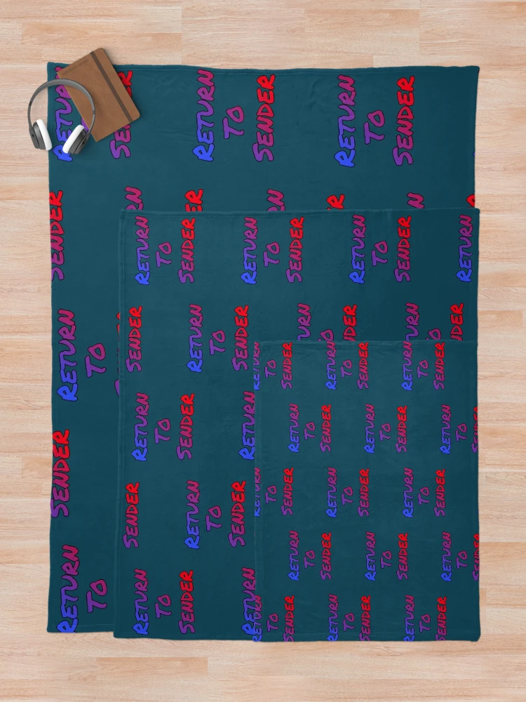 Thumbnail 5 of 6, Throw Blanket, Return to sender designed and sold by ClickCrafty.