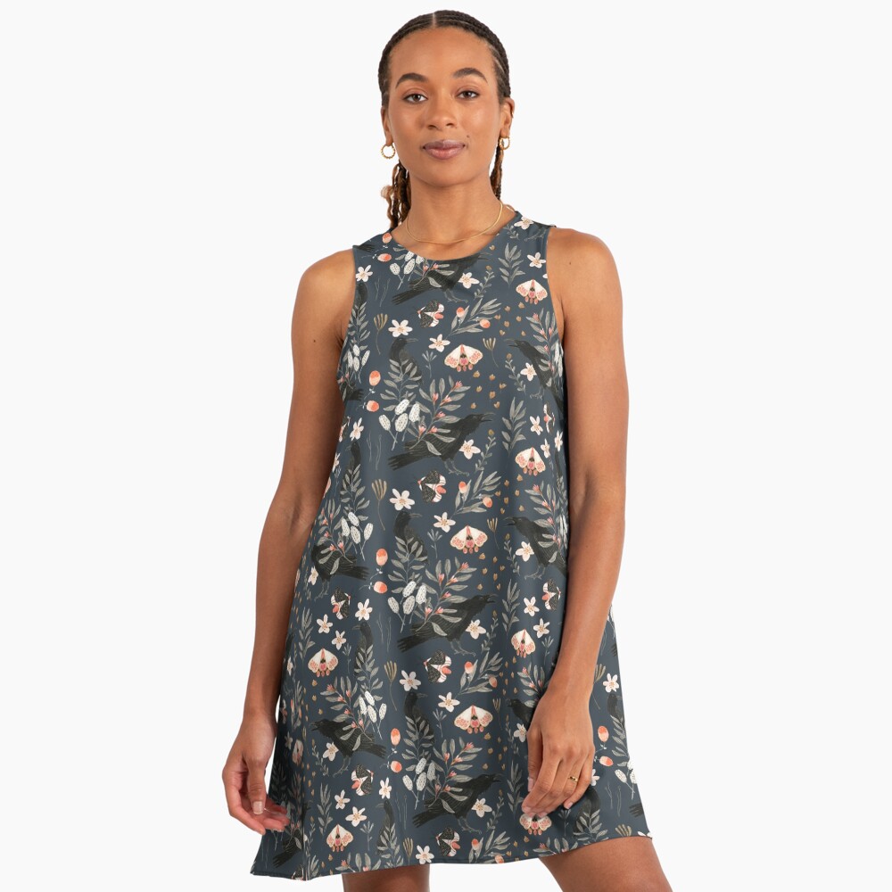 Artikel-Vorschau von A-Linien Kleid, designt und verkauft von Katherine Quinn Illustration.