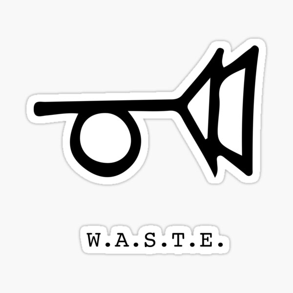 Artikelvorschau, Weinen von Los 49 - Thomas Pynchon - Trystero WASTE entworfen und verkauft von maximumentropy.