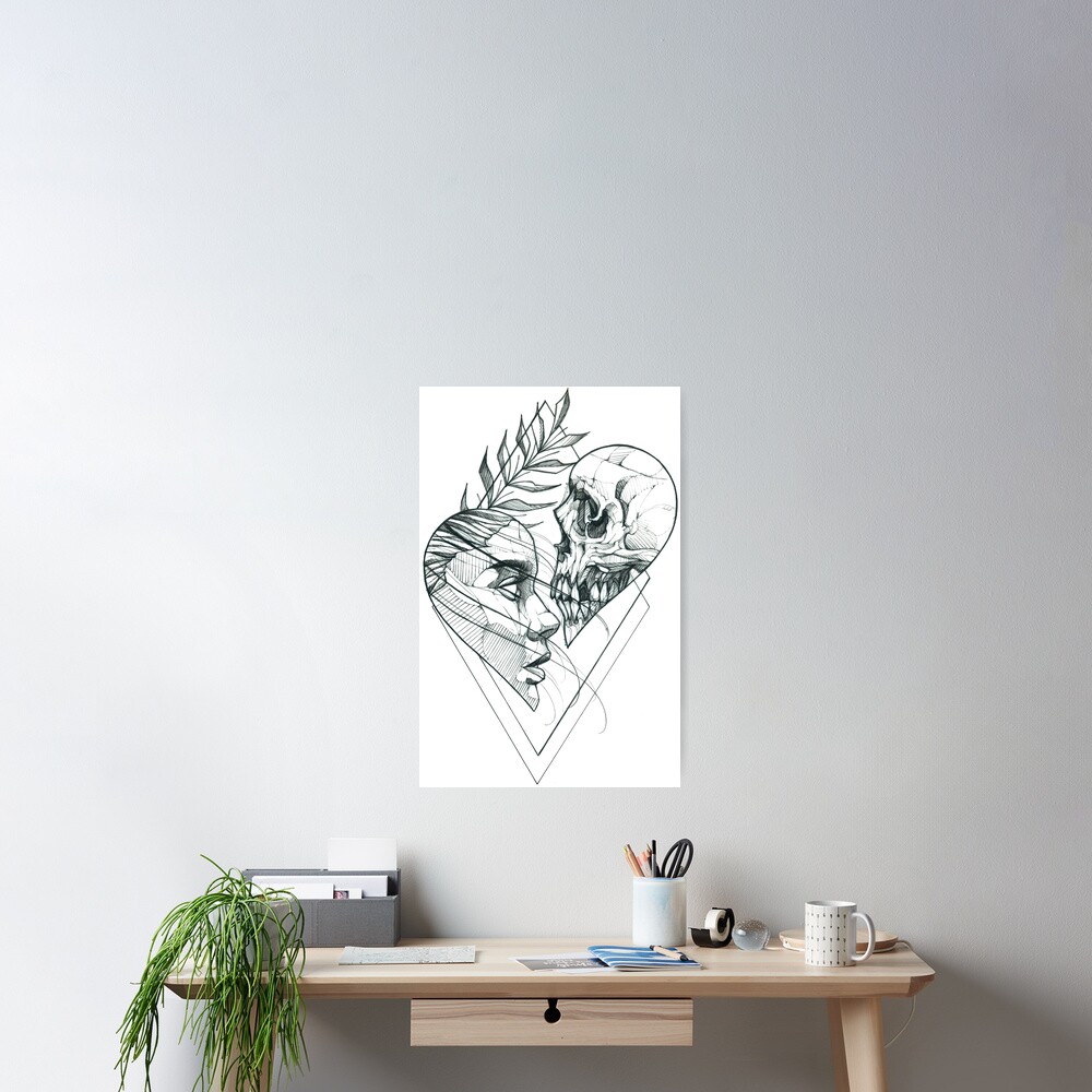 Vista previa del artículo con la obra «Póster», diseñado y vendido por LecoLA.