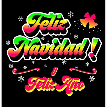 Imagen de la obra Feliz Navidad y Año Nuevo-fondo negro (Español) de Betuzo