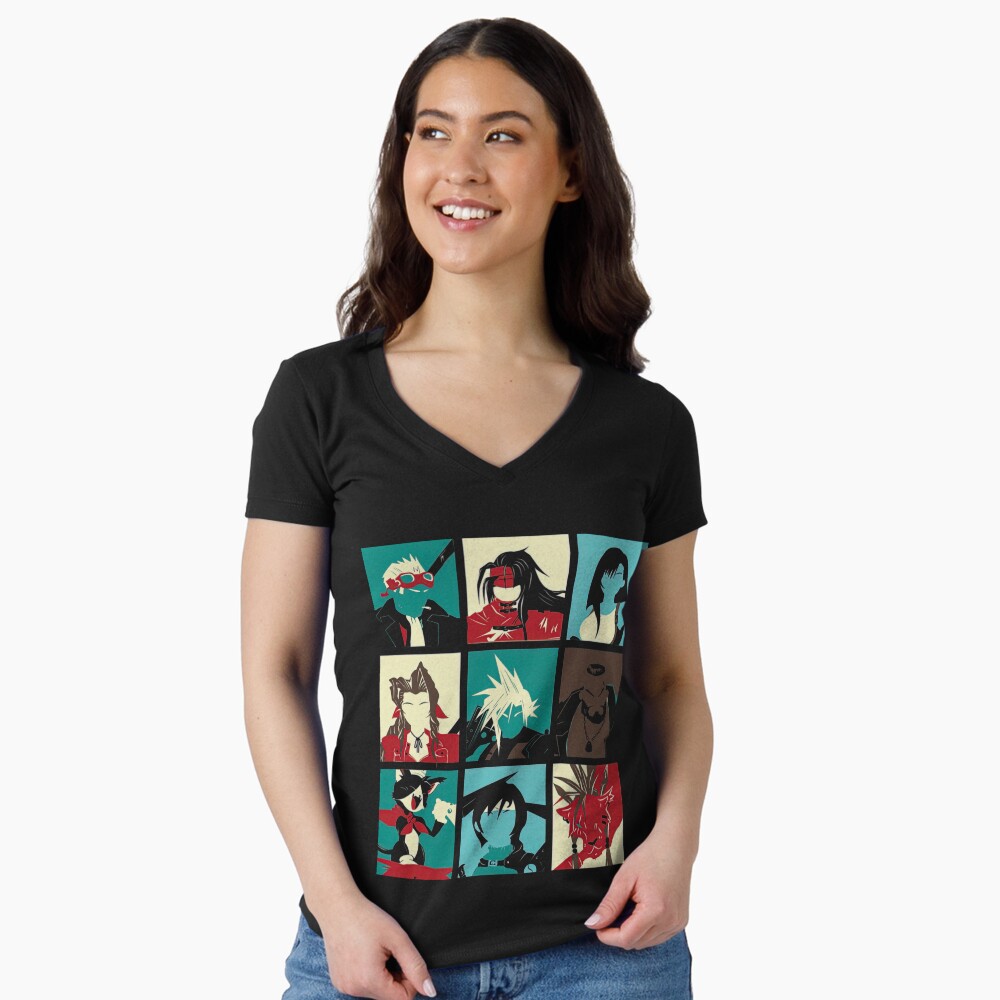 Aperçu de l'œuvre T-shirt moulant col V créée et vendue par JoyceFerguson.