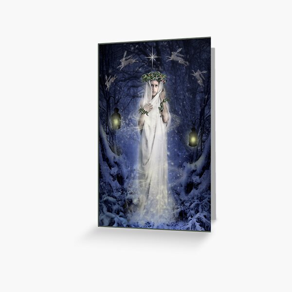 Item preview, pero a partir de este día, la luz crecerá en lugar de disminuir y el año volverá a girar hacia la mitad del año. En la noche más oscura todavía hay la estrella de plata de la esperanza y una promesa de regeneración. La tradición de traer el acebo designed and sold by Angie Latham.