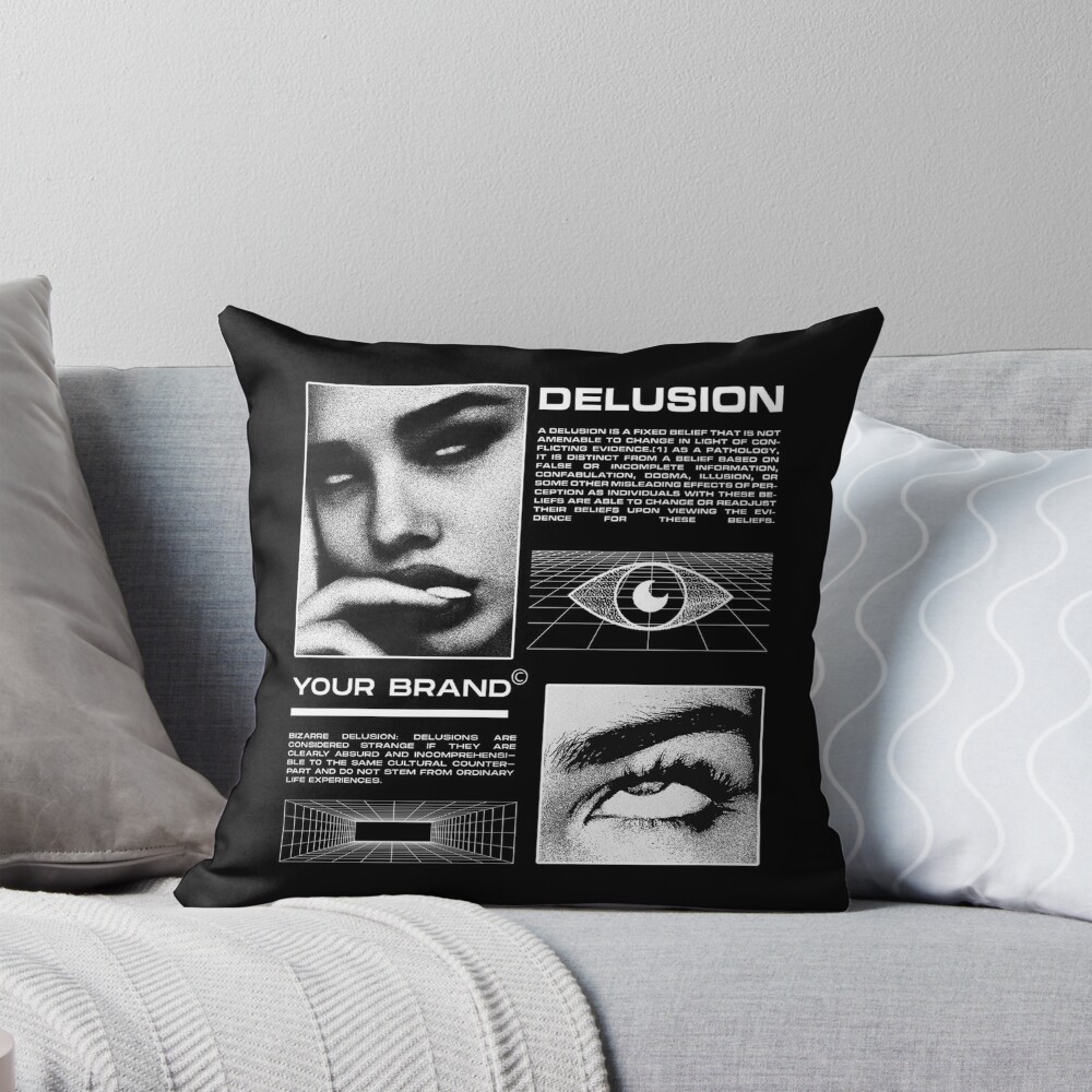 Item preview, Throw Pillow designed and sold by Illa Bobyk.
