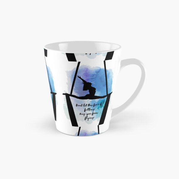 Item preview, Aerial Silks 'Fear of Falling' Quote Blue Lagoon  designed and sold by PoleLife.