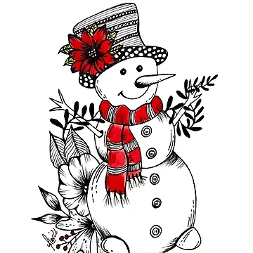 Vorschaubild zum Design fröhlicher Schneemann von pilarsart