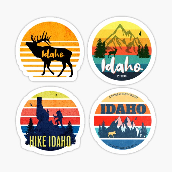 Item preview, Paquete de pegatinas de Idaho designed and sold by Rich Summers Art.