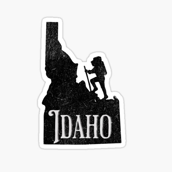 Item preview, Caminata Idaho Pegatina designed and sold by Rich Summers Art.