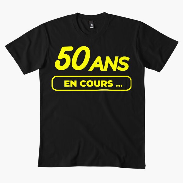 Aperçu de l'œuvre Homme 50 ans anniversaire humour créée et vendue par Buddyboutique.