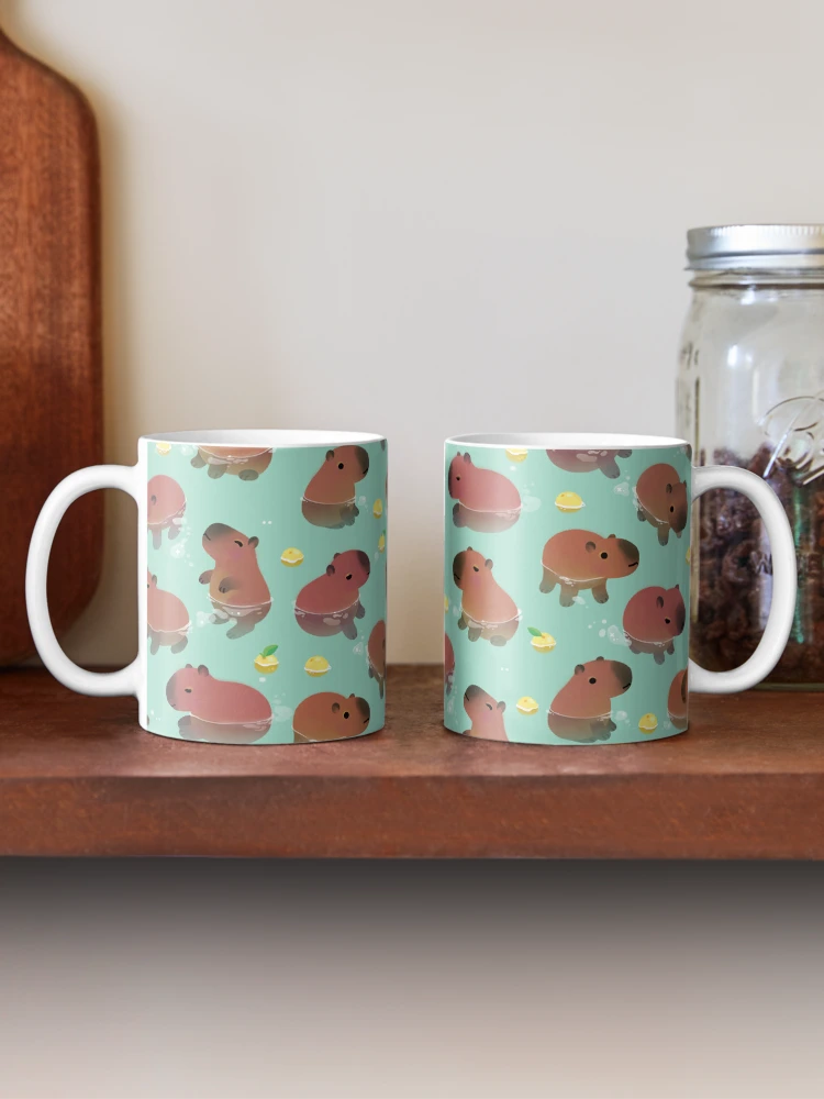 Thumbnail 2 von 6, Kaffeebecher, Capybath-Zeit designt und verkauft von pikaole.