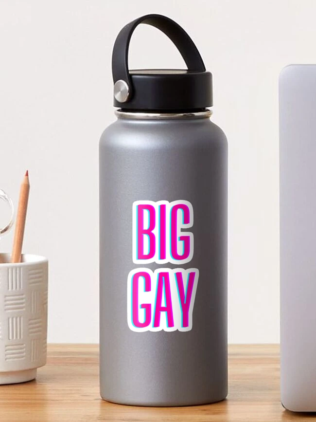 Thumbnail 1 of 3, Sticker, Big Gay LGBTQ designed and sold by Itis-Whatitis.