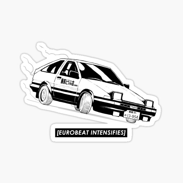 Item preview, Eurobeat intensifica el coche AE86 Kansei Dorifto Initial D designed and sold by bakayaro.