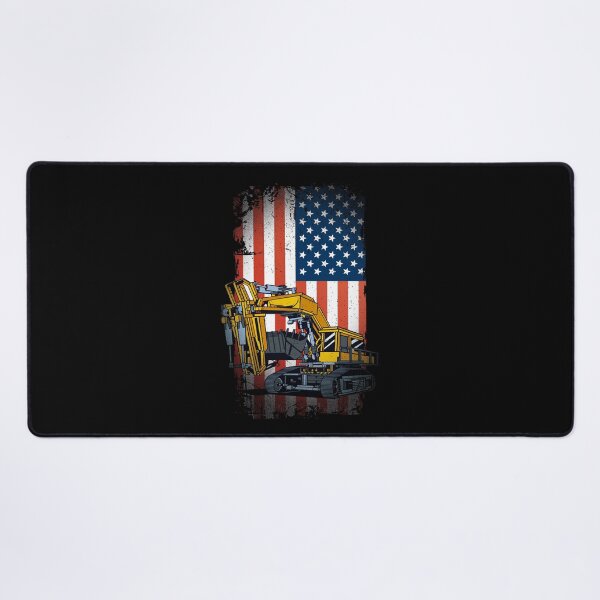 Item preview, Funny Excavator Heavy Machinery US Flag designed and sold by MarkusShirts.