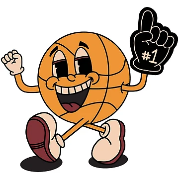 Vorschaubild zum Design Retro-Basketball-Maskottchen-Charakter von prettyletters