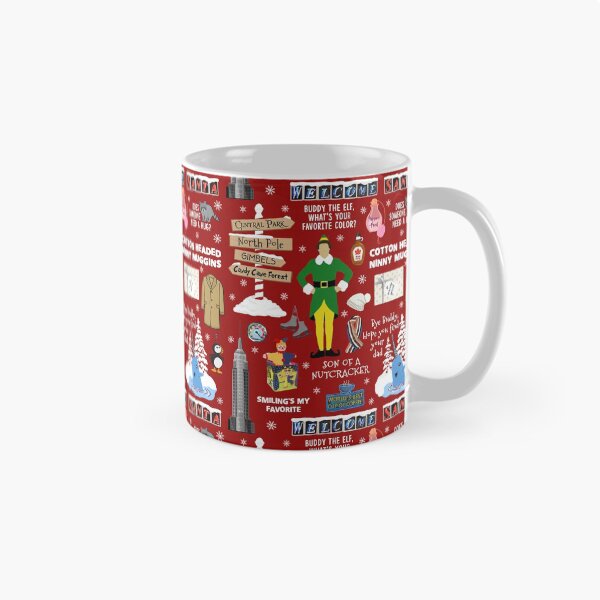Item preview, Buddy the Elf collage, Red background designed and sold by birchandbark.