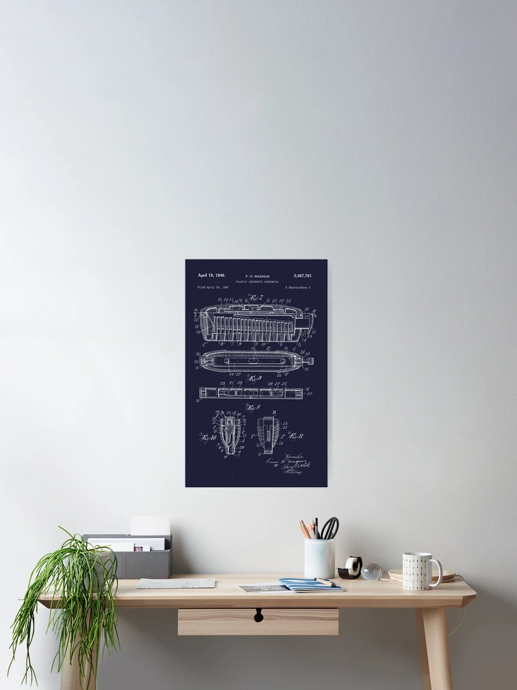 Thumbnail 2 of 3, Poster, Harmonica designed and sold by Hannah Kraft.