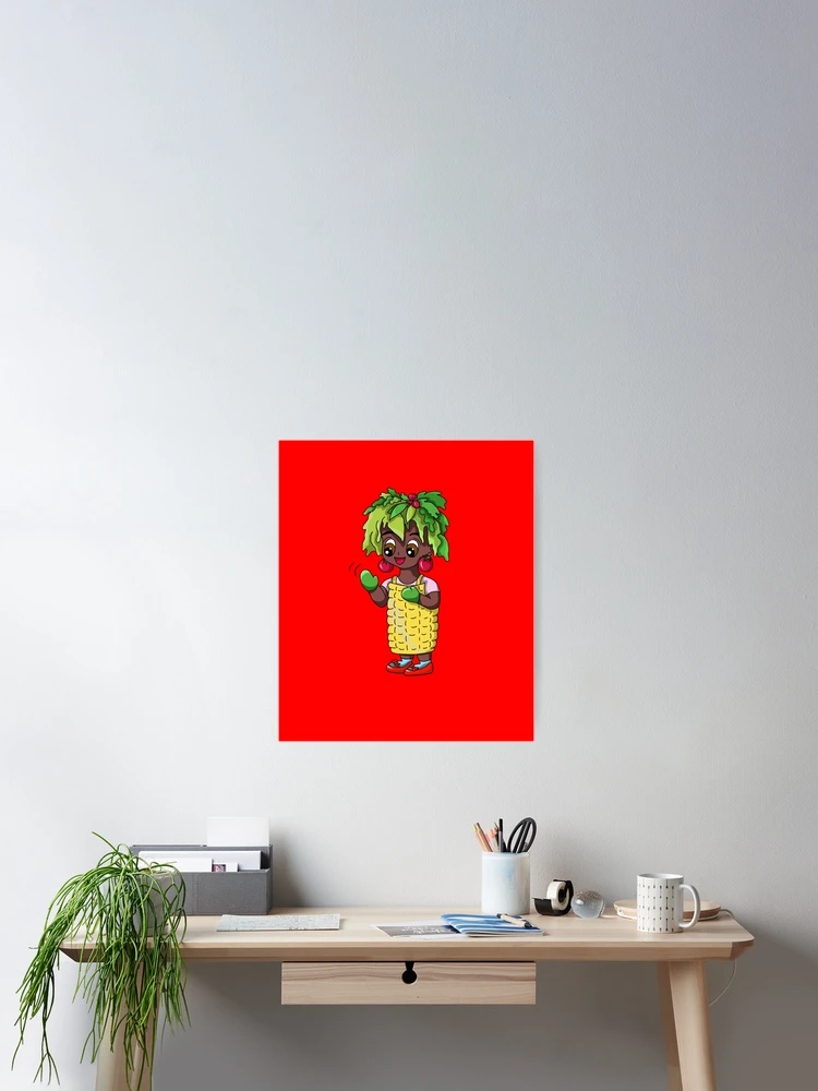 Thumbnail 2 of 3, Poster, powered by plants cute vegan designed and sold by BeingNow.