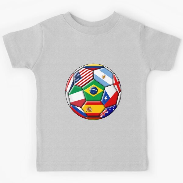 Aperçu de l'œuvre Football avec différents drapeaux créée et vendue par siloto.