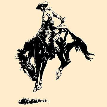 Artwork thumbnail, Remington Cowboy Design by CyberneticTees