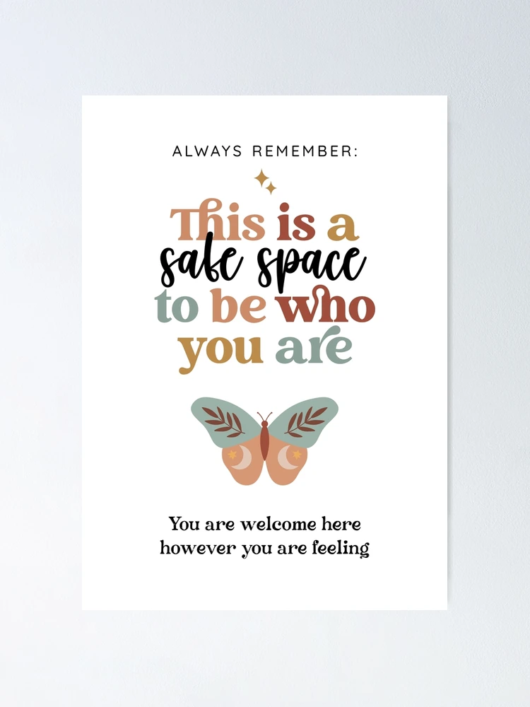 Thumbnail 1 of 3, Poster, Safe Space designed and sold by Plant Kind Thoughts.