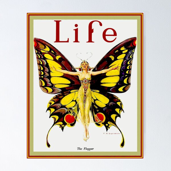 Aperçu de l'œuvre LIFE: Vintage 1922 Flapper Advertising Print créée et vendue par posterbobs.