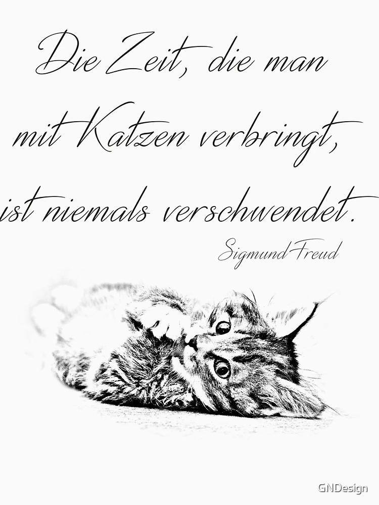 Thumbnail 7 von 7, Classic T-Shirt, Zeit mit Katzen ... designt und verkauft von GNDesign.