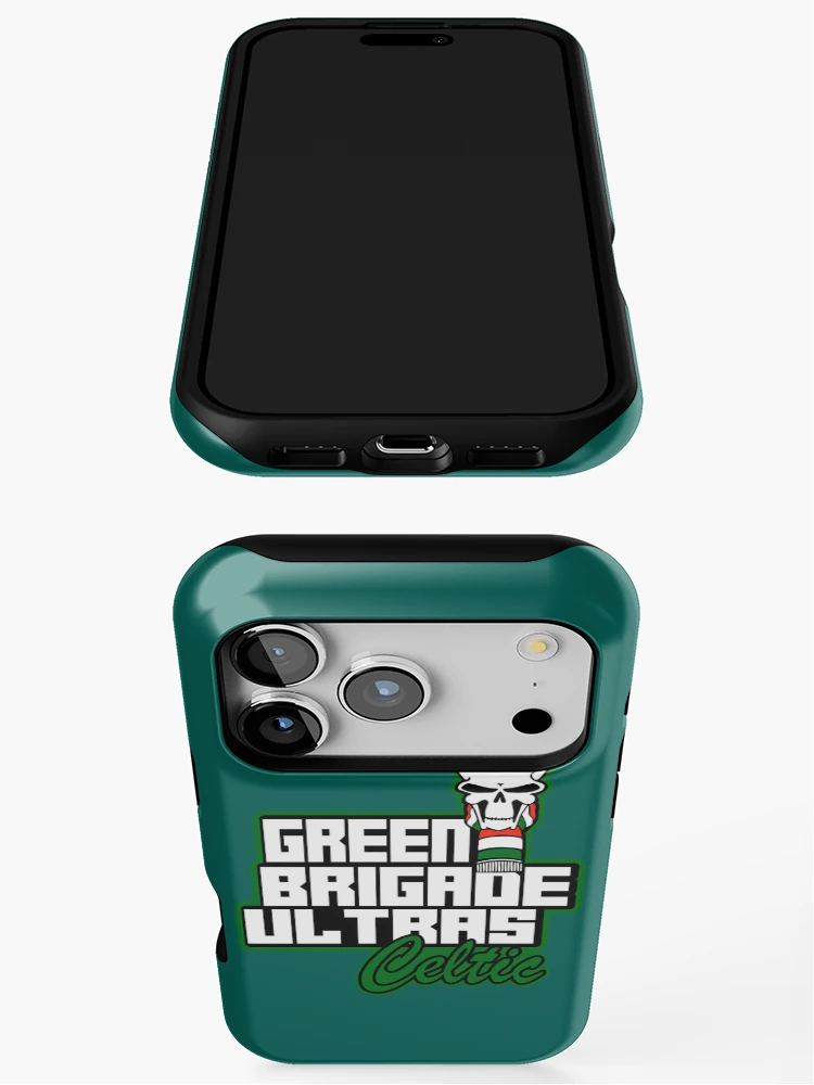 Thumbnail 3 of 4, iPhone Case, Green Brigade Celtic FC -ULTRAS designed and sold by LisaAngelLtd.