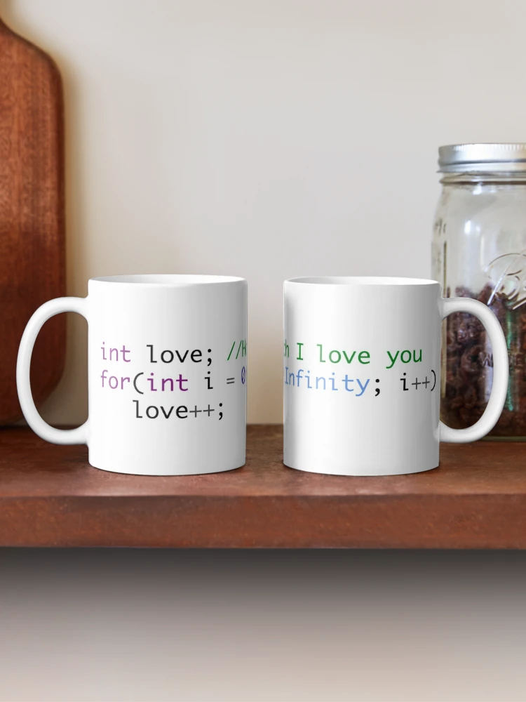 Thumbnail 2 of 6, Coffee Mug, I love you //Java designed and sold by CaroBrager.