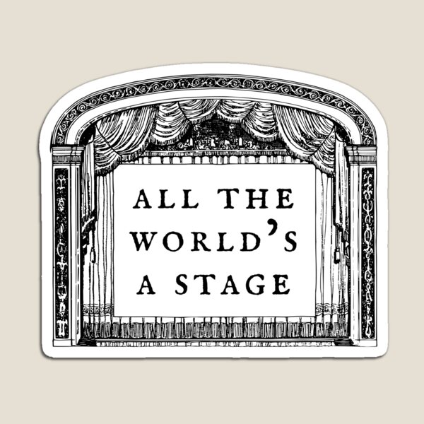 Item preview, Cita de Shakespeare - Todo el mundo es un escenario - Como gustéis designed and sold by violet-hope.