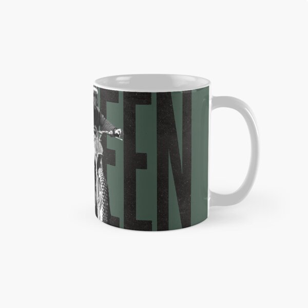 Aperçu de l'œuvre Steve McQueen sur Husky classique - sur vert créée et vendue par boltjesdesign.