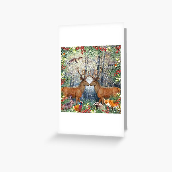 Item preview, Animales del bosque de invierno designed and sold by Lynn Williams.