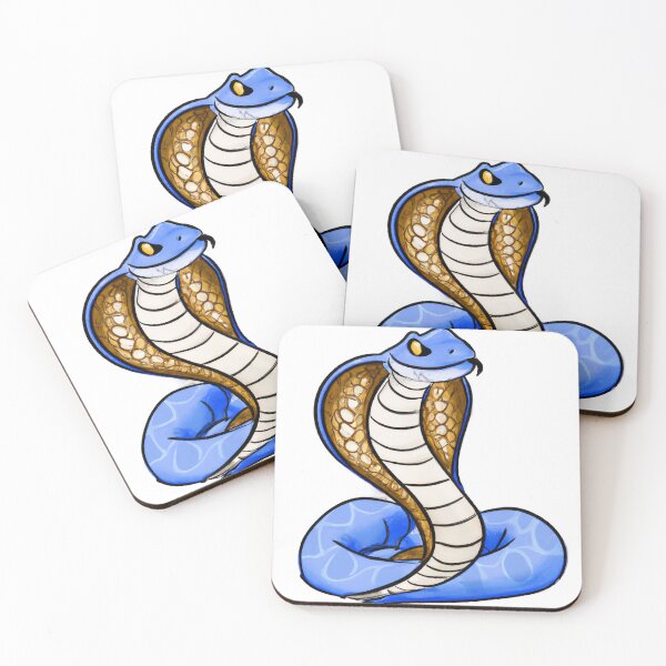 Aperçu de l'œuvre Cute Cobra Drawing créée et vendue par WeHeartAnimals.