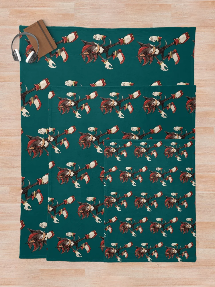 Thumbnail 5 of 6, Throw Blanket, Shadow the hedgehog designed and sold by DigitalLinks.