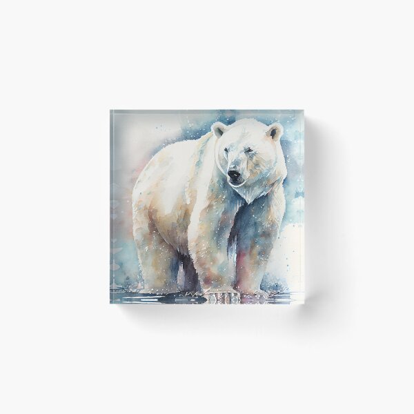 Item preview, Oso polar - Pintura de acuarela designed and sold by ABArtByAlexST.