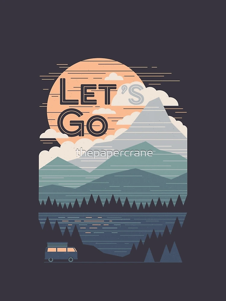 Thumbnail 4 of 4, Graphic T-Shirt, Let's Go designed and sold by thepapercrane.