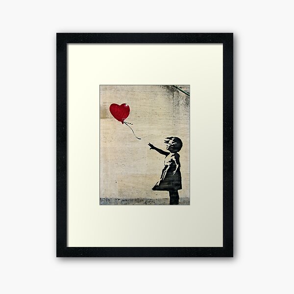 Aperçu de l'œuvre La fille de Banksy avec un ballon rouge III créée et vendue par zuluspice.