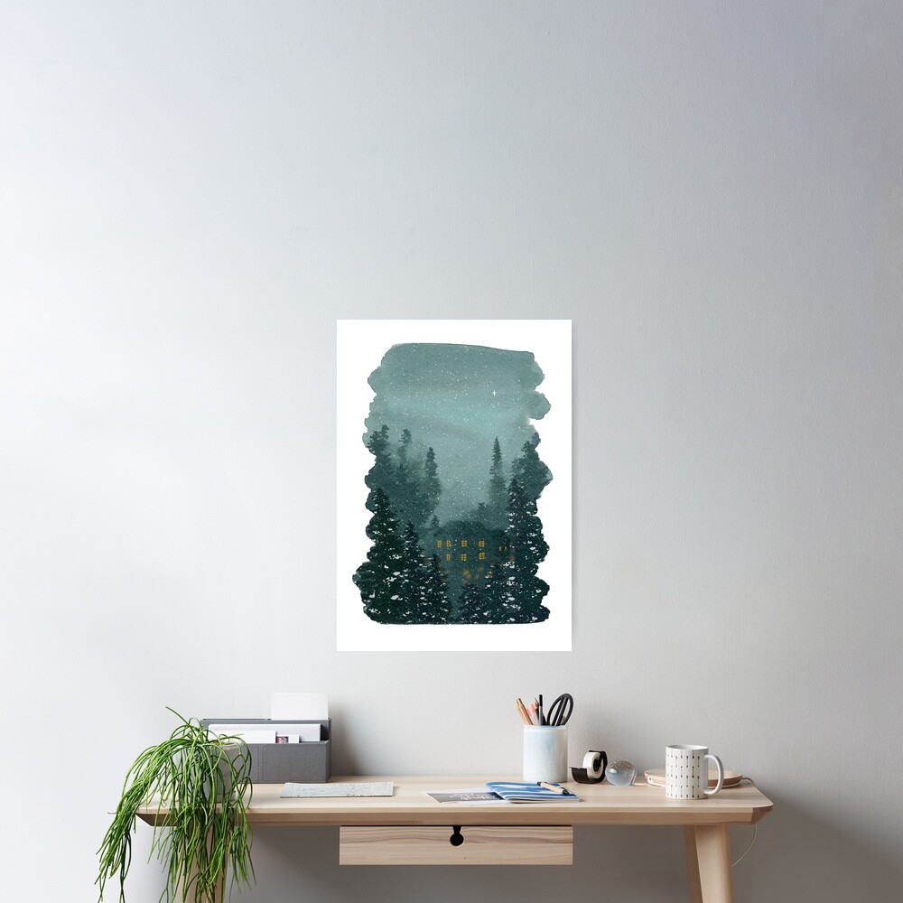 Vista previa del artículo con la obra «Póster», diseñado y vendido por NessiSunnset.