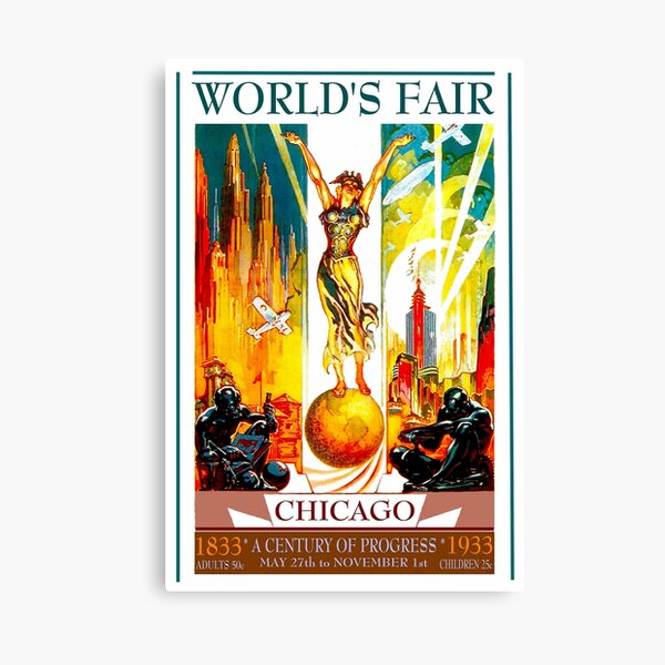 Item preview, FERIA MUNDIAL DE CHICAGO: Impresión publicitaria Vintage 1933 designed and sold by posterbobs.