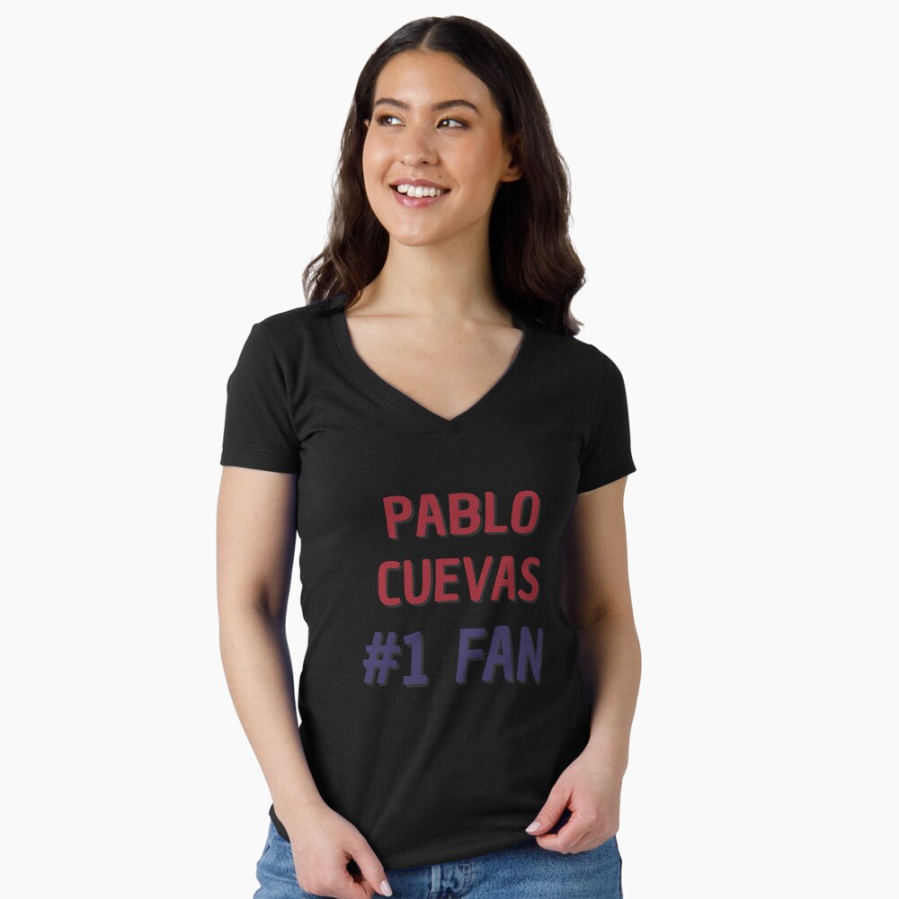 Vista previa del artículo con la obra «Camiseta entallada de cuello en V», diseñado y vendido por Rybariuns.
