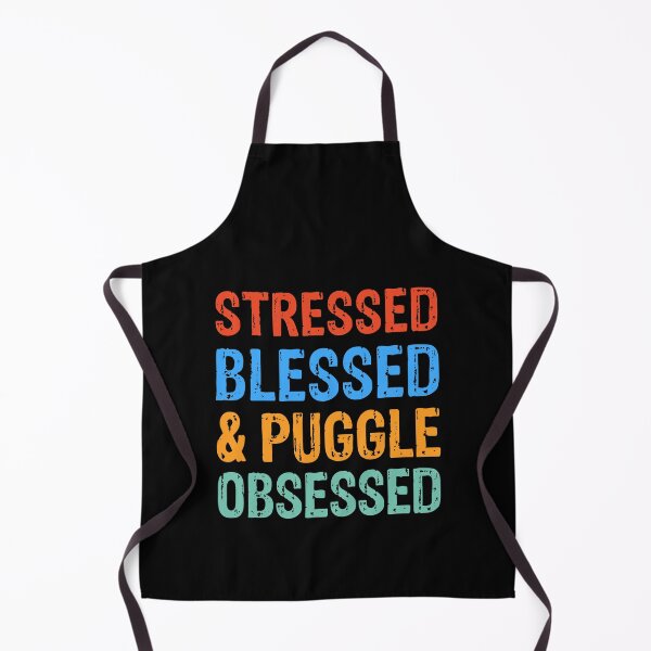 Item preview, Stressed Blessed and Puggle Obsessed Dog Gift designed and sold by Guarddogdrive.