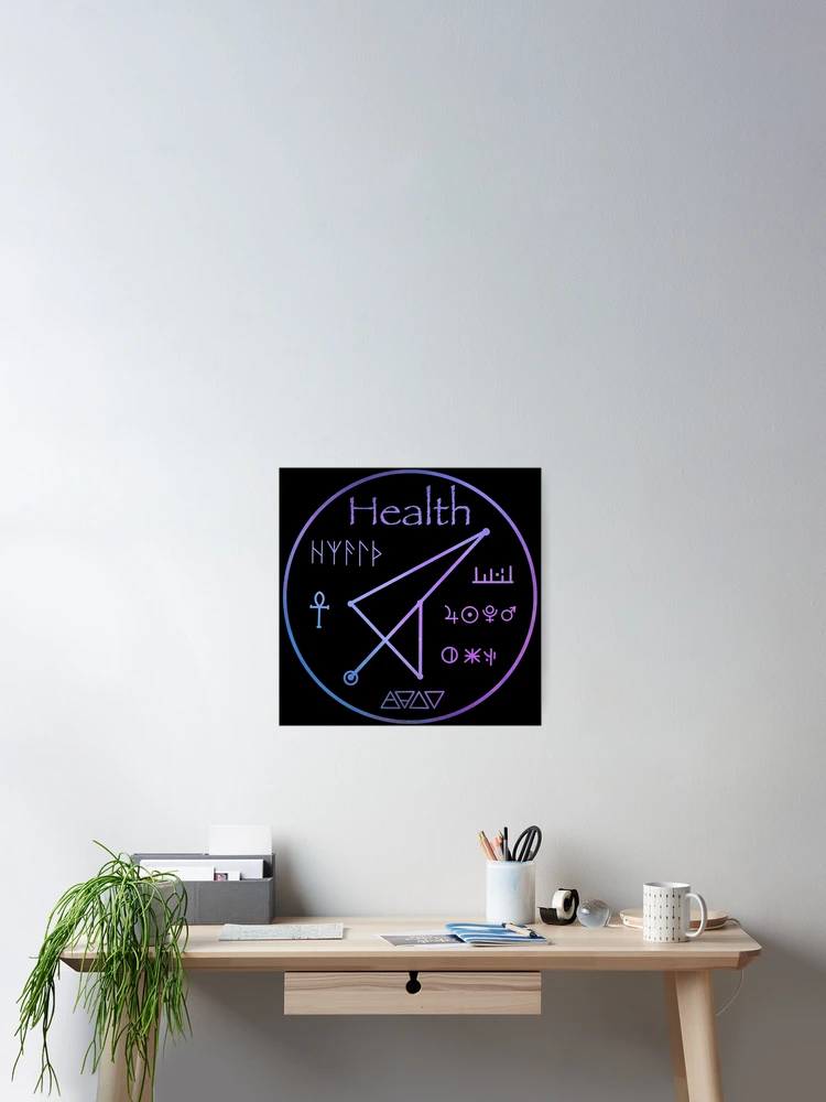 Thumbnail 2 of 3, Poster, Health talisman galaxy designed and sold by secretmagic.
