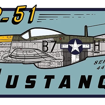 Imagen de la obra P-51 Mustang Frankie feroz de 909 Apparel®