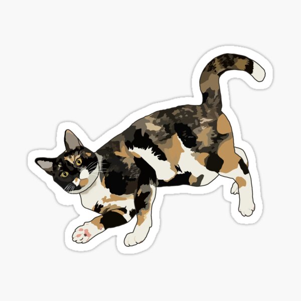 Artikelvorschau, Schildpattkatze winkt entworfen und verkauft von OT-Cat-Microbio.