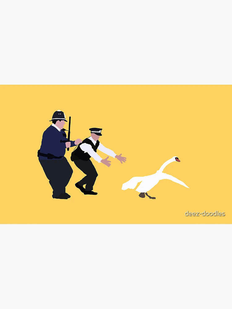 Thumbnail 6 of 6, Coffee Mug, Hot Fuzz Swan designed and sold by deez-doodles.