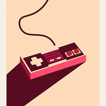 Artwork thumbnail, Retro red controller by Nightlight0